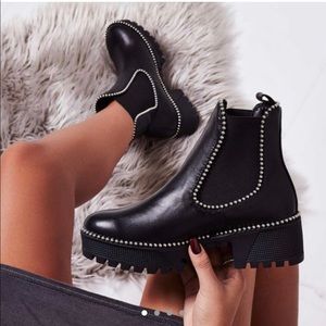 Black Studded Boots